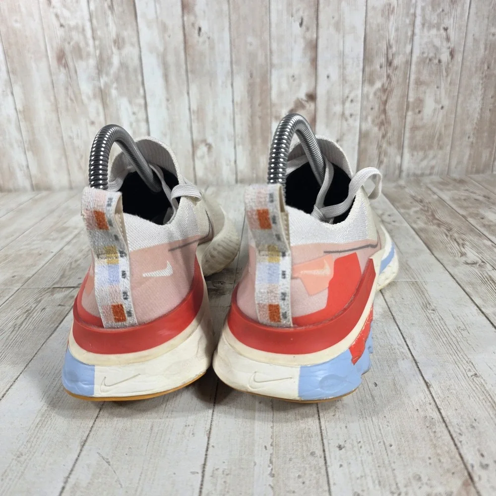 Nike React Infinity Run Flyknit 3 Women's Shoes Light Bone Pink‎ Blue Size 7